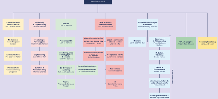 Organisationsdiagram F&P